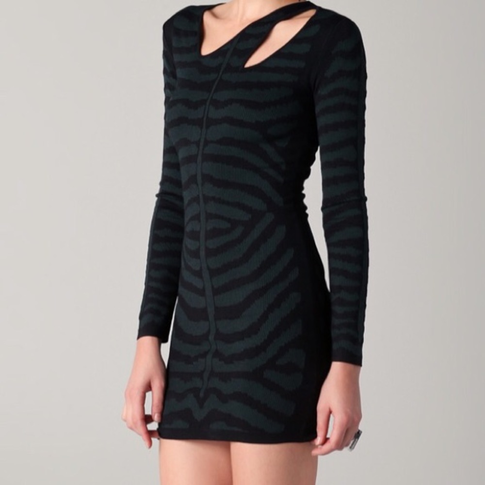 Kimberly Ovitz xs asymmetrical neck dress.